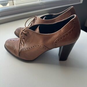 Franco Sarto BRIDGET Brown Heeled Booties size 9M